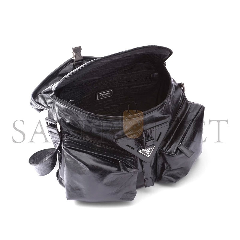 Pra*a leather shoulder bag 2vd062 (29*23*15cm)